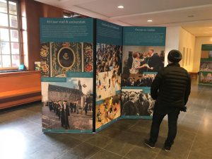 peesdoek drukken in voor evenementen en beurzen voorbeeld