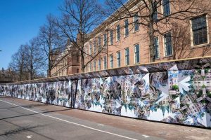 70 meter bouwschutting met grootformaat print